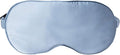 Mulberry Natural Silk Sleep Mask for Women & Men with Elastic Strap, Super Soft Sleeping Eye Mask, Size M, (Blue)