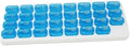 Magik 31 Day Monthly Pill Organizer Medication Pod Compartment Planner Box Plastic(Blue,1 Pack)