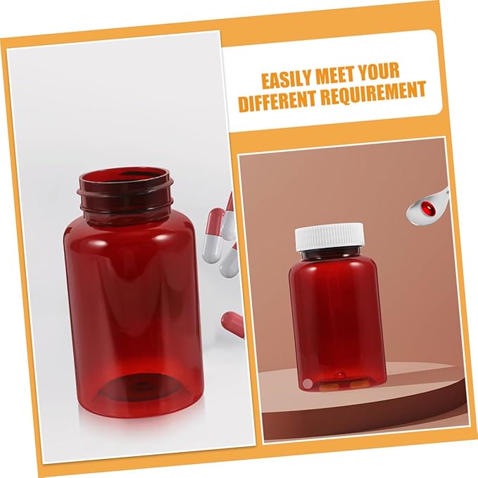 16Pcs Empty Pill Bottles with Caps Travel Friendly Medicine Storage Containers for Organizing Pills and Medications Ideal for Home the Go Use