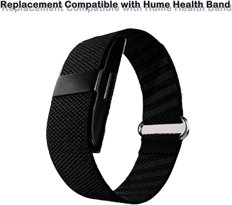 Replacement Straps Compatible with Hume Health Band - Adjustable Soft Woven Nylon & Adjustable Clasp Buckle & Loop Closure for Secure, Strap Wristband for Hume Band Wristband Bracelet,All-Day Comfort