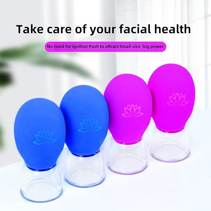 Facial Cupping | Nipple Corrector | Silicone Suction Massager for Facial Lifting, Rejuvenation and Postnatal Nipple Adjustment | Painless, Non-Invasive Beauty and Nursing Tools. 4PCS Pack
