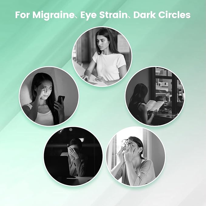 Eye Massager with Heat and Music,3 Heated Eye Mask Massge for Migraines and Dry Eyes,Women and Men Valentines Day Gifts for Him & Her. Mom and Dad Birthday Gifts.Headache Relief