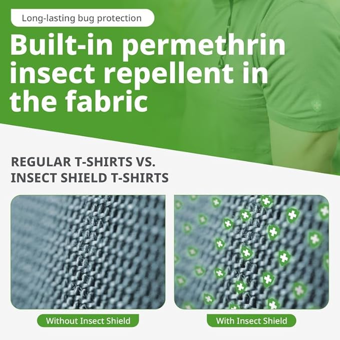 Insect Shield Men's Long Sleeve Field Shirt Pro, UPF 30+ Outdoor Fishing Shirt with Built in Bug Protection