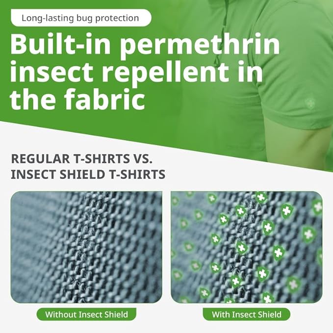 Insect Shield Men's Long Sleeve Field Shirt Pro, UPF 30+ Outdoor Fishing Shirt with Built in Bug Protection