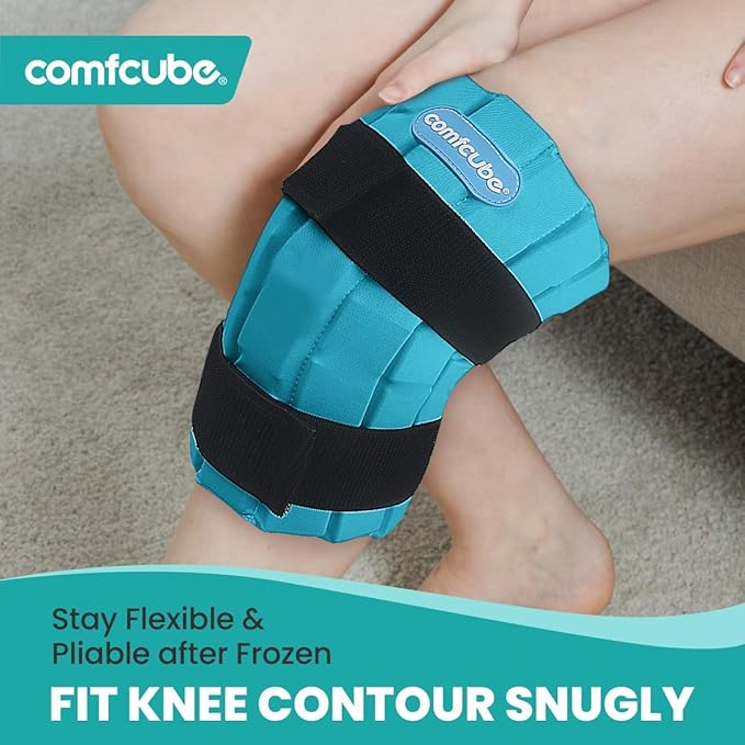 Ice Pack for Knee Pain Relief, 2 Hours Long Lasting Cold Pack for Knee Injuries, Cold Therapy Flexible Ice Pack Wrap for Knee Replacement Surgery, Swelling, ACL, Meniscus Tear