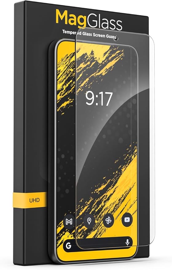 magglass Designed for Samsung Galaxy S24 Tempered Glass Screen Protector UHD & Camera Lens Protector with Applicator