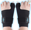 Hilph 1 Pair Upgraded Thumb Wrist Ice Pack Wrap with Removable Thumb Splint Support for Carpal Tunnel & Tenosynovitis, Hand Gel Ice Pack Hot Cold Compress for Arthritis, Tendonitis, Mommy Wrist