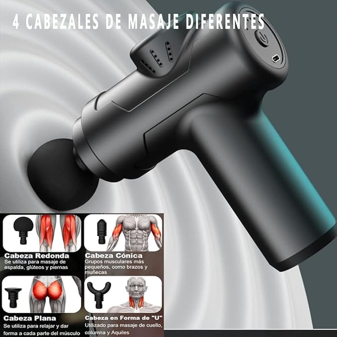 Massage gun-0417-H-2, Black