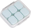 RICHCEE 10 Compartments Daily Pill Organizer for Pocket Purse,Daily Portable Pills Fish Oil/Vitamin/Supplement Box (Blue)