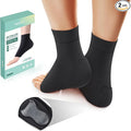 Welnove Achilles Tendonitis Heel Protector Socks - (FSA & HSA) Achilles Tendon Support Compression Socks - Gel Padded Sleeve for Cushion & Protection of Bursitis, Tenderness, Dry Cracked, Large