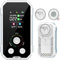 Carbon Monoxide Detectors Plug in 5-in-1 Natural Gas & Smoke Alarm with LCD Display, Monitors CO, Gas, Smoke, Temp & Humidity, Portable CO Detector Backup Battery for Home/RV/Office 1-PCS