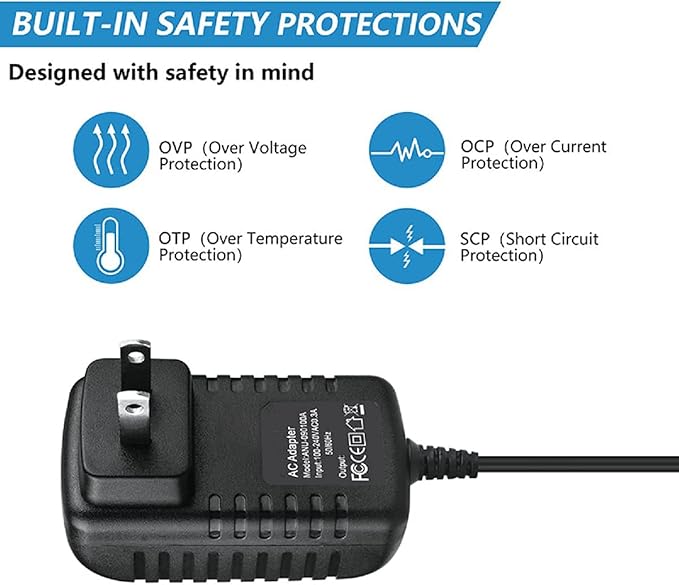 Replacement AC Adapter for ALDOM Massage Gun Muscle Deep Tissue Massager Power Supply Cord