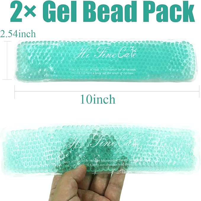 Perineal Cooling Pad for Postpartum Recovery, Extra Durable Gel Cold Packs for Hemorrhoids & C-Section Relief, 2 Reusable Ice Packs & 2 Washable Covers, New Mom Gift