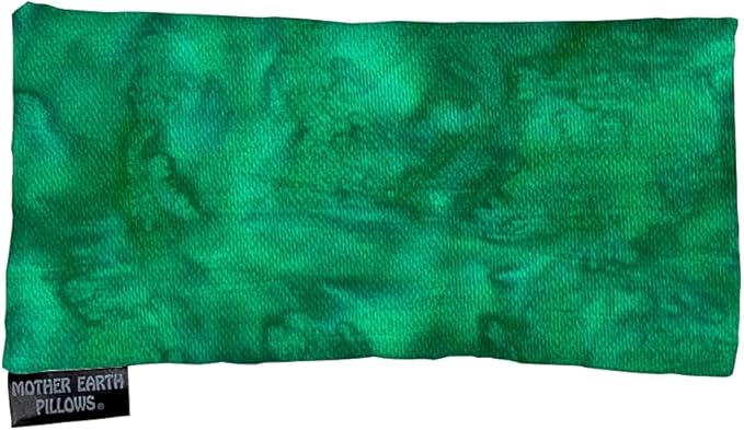 Mother Earth Pillows Therapeutic Eye Pillow (Green Print - No Herbs Added)