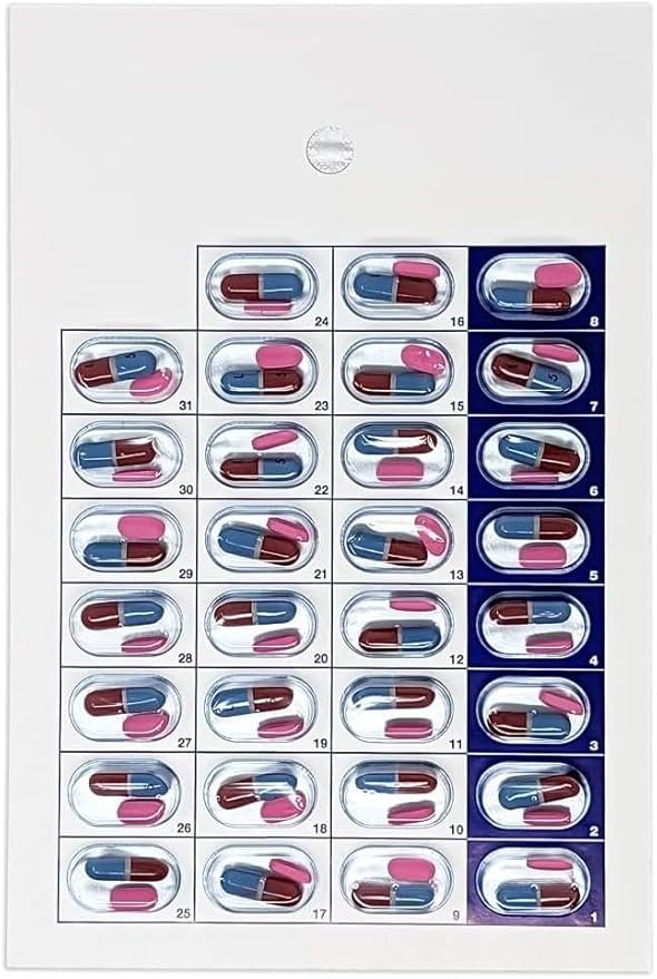 31 Day Cold Seal Pill Blister Cards – Monthly Disposable Medication Organizer for Caregivers, Summer Camps, Pharmacists, and Daily Pill Management (Pack of 10)