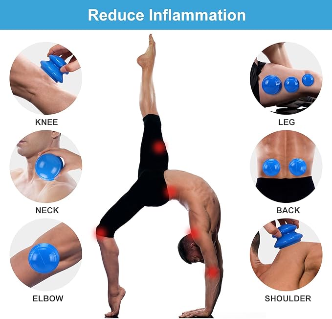 Silicone Cupping Therapy Set, Professional Studio and Home Cupping Set Massage Therapy Cups, Chinese Massage Cups for Cellulite Reduction Cupping Kit, Muscle and Joint Pain Myofascial Cupping Massager