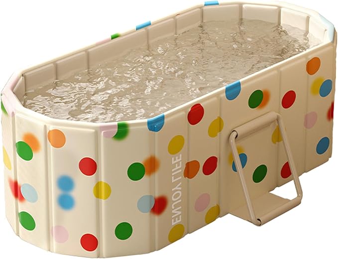 59''Portable insulated bathtub, Ice Bath Tub for Athletes, Inflation-free bathtub for shower, Ice Plunge Tub with Cover, Baths at Home & Outdoor