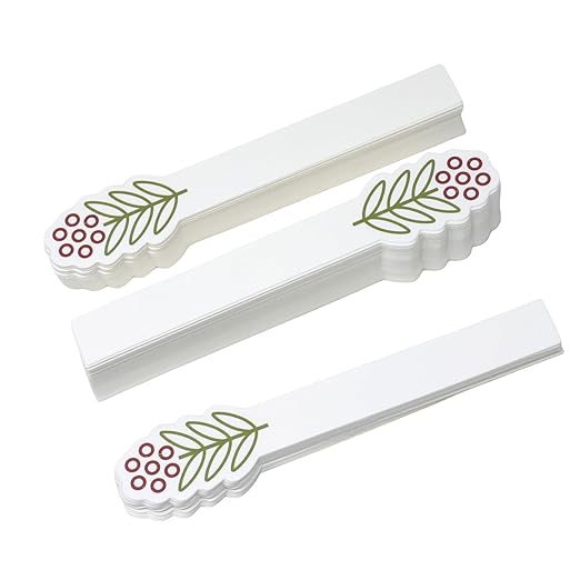 Honbay 100PCS Fashion Flower Disposable Perfume Test Strips Essential Oils Paper Test Strips Smelling Test Paper White Testing Strips Aromatherapy Fragrance Tester Strips