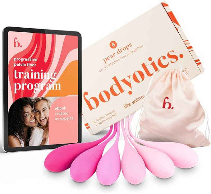 Bodyotics Pelvic Floor Trainer for Women – Complete Kegel Training Sets for Sharing - 2 Sets of 6 for Beginners