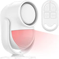 Luckydeer 125dB Loud Motion Sensor Alarm with 328ft Remote Control (40ft PIR Detector, 3*AA Batteries), Indoor Wireless Infrared Security Motion Detector with Siren for Home/Shed, White