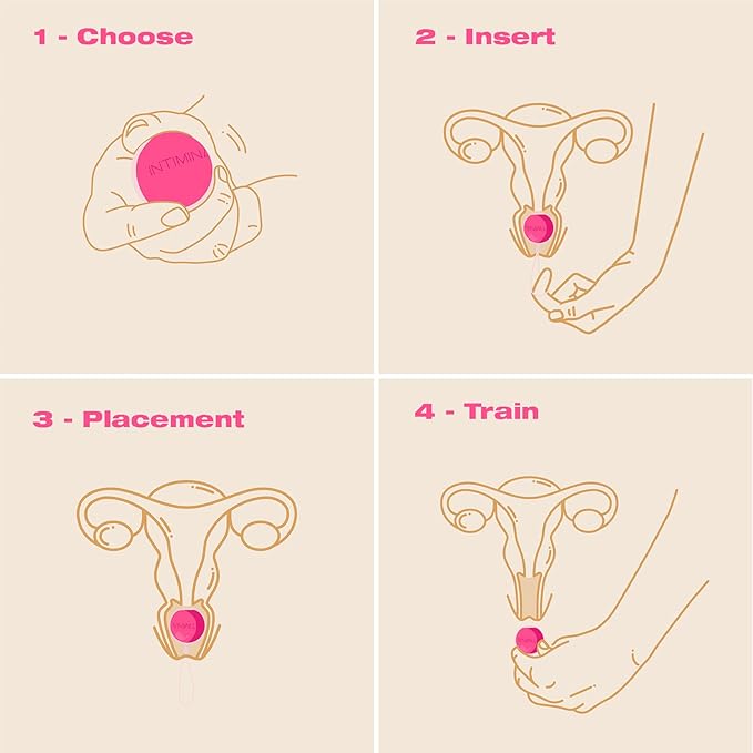 INTIMINA Laselle Weighted Exerciser Set - Women’s 3 Pelvic Floor Weights (28g, 38g, 48g)