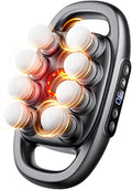8 Head Massage Gun Deep Tissue, Multi Head Massager with 3 Modes & 30 Intensity Levels, Back Massager for Neck Shoulder Muscle Recovery, Portable Hand Massager Gift for Women & Men (Gray)