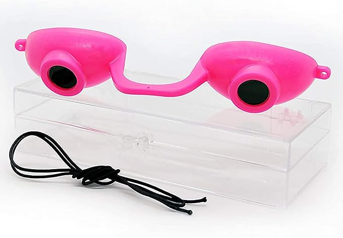 Super Sunnies EVO Flex UV Eye Protection, FDA Compliant, Tanning Bed Goggles, Red Light Theraphy Eyeshields with Case