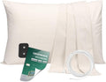 Grounding Pillowcase with 15ft Grounding Cord Grounding at Home Conductive Grounding Pillow Cases for Better Sleep (Beige, 20x36in)