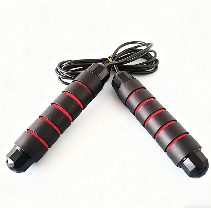 Jump Rope, Adjustable Jump Ropes,Skipping Rope Tangle-Free Rapid Speed with Ball Bearings for Women Men Kids,Exercise & Slim Body Jumprope at Home School Gym
