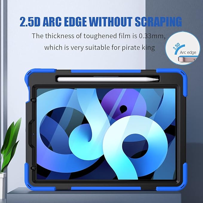 ZenRich [2 Packs] Anti Blue Light Screen Protector for iPad Air 5th/ 4th Generation 10.9 Inch – 9H Hardness Tempered Glass, HD Clarity, Eye Protection, Scratch Resistant, Bubble-free