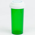 Five Star Supplies Plastic Pill Bottles - Reversible Cap Easy Open & Child Resistant - Pill Container Prescription Vial - Easy Open/Push N Turn (Green, 30 DRAM 195 ct.)