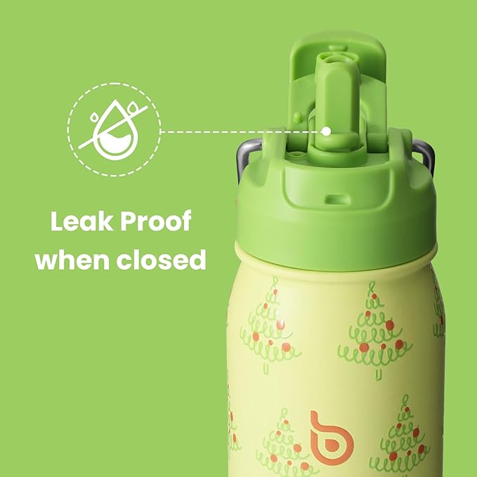 BOTTLE BOTTLE 24oz Insulated Water Bottle Stainless Steel Sport Water Bottle with Straw and Adjustable Lid Daily Pill Organizer