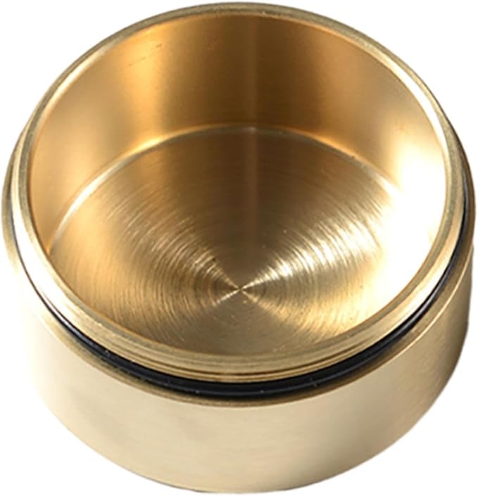 Brass Pill Case Round Pill Box Practical Coin Holder Dustproof Sealed Container Travel Pill Organizer for Jewelry Outdoor