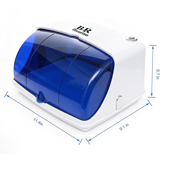 UV Sanitizer Box +2Bulbs Professional Home Appliances Salon LED Disinfection UV Light Sanitizer For Phone Baby Bottle Cleaning Beauty Tools
