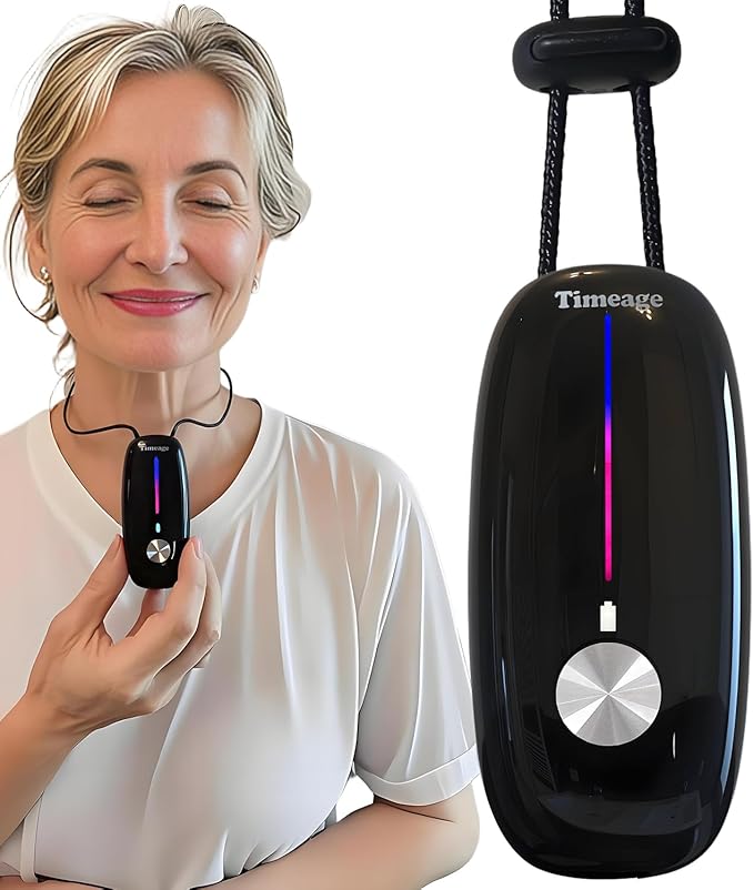 Portable Air Purifier,Personal Air Purifier Necklace, Wearable Mini Air Ionizer Eliminates Pm2.5, Allergy Pollen,Smoke,Dust for Outdoor,Travel(Black)