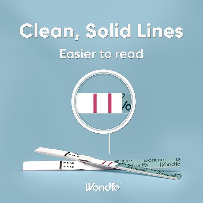 Wondfo Ovulation Test Strips - Women Fertility Tracking and Pregnancy Planning with Cycle-Detecting LH Surge - Highly Sensitive and Fast Result at Home Kit (50 Count) (Pack of 2)
