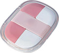 Portable Pill Organizer, Small Pill Case with Pocket 4 Compartments, Travel Pill Box, Pill Container to Hold Vitamin, Fish Oil, Supplement or Jewelry (Pink, 5 Case)