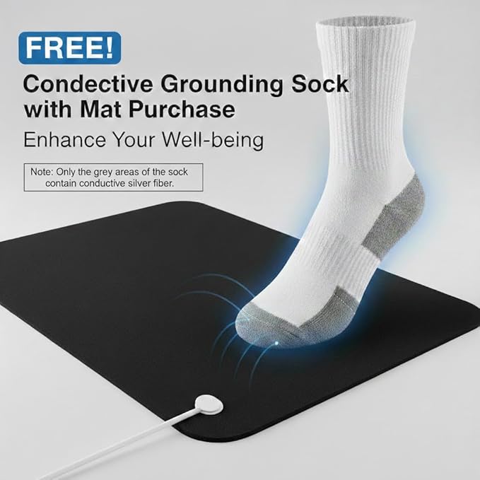 Grounding Mat for Bed Sleep & Deep Relaxation - Premium Grounding Pad Kit - Grounding PU Mat for Natural Energy Balance, Stress Support & Wellness