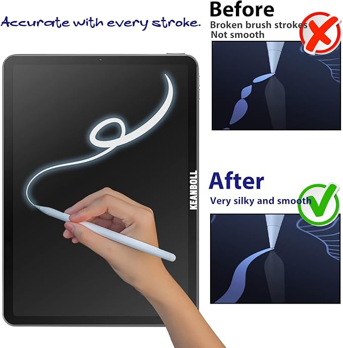 KEANBOLL 2 PCS Paper Screen Protector for Fire HD 8/HD 8 Plus Tablet 8-inch (10th&12th Generation,2020&2022 Released) Anti Glare Matte & Writing Like On Paper