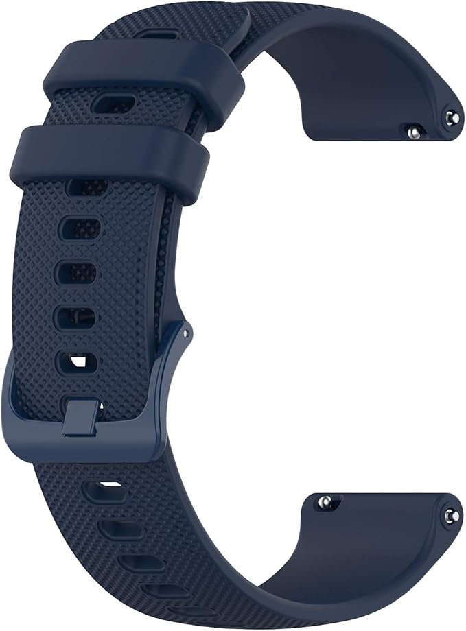 Compatible with Garmin Venu Sq Bands for Women Men, 20mm Quick Release Silicone Replacement Band Wristbands Straps Bracelet Fit for Garmin Vivoactive 3 Music, Forerunner 245 645 (Navy)