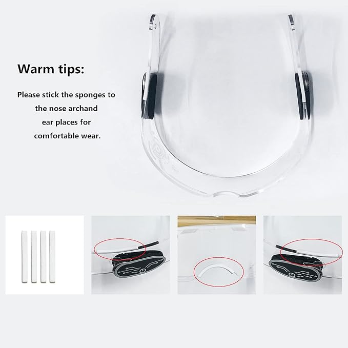Fency Cyberpunk Glasses, USB Rechargeable LED Glasses whit Bilaterally Controllable, 7 Colors Changing Flashing