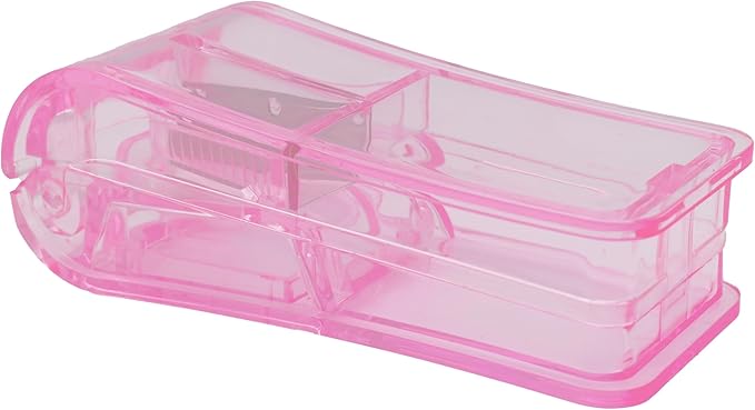Pill Cutter, Splitter, Organizer for Pills/Supplement/Medication 2 Pcs (Pink)