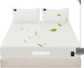 Grounding Sheets Queen,90% Cotton 10% Silver Fiber,Grounded Bed Sheet, Deep Pocket Grounded Bed Sheet, Improve Sleep (Queen)