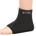 Ankle Ice Pack Wrap Reusable Gel Cold Compression Sleeve for Swelling, Sprained Ankle, Achilles Tendonitis & Plantar Fasciitis Relief （Black，Small/Medium）