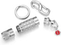 Divoti Precision CNC Machined Stainless Steel EDC Pill Fob - Micro/Stainless w/Extender