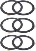 TENOC Universal Metal Ring Sticker for Magnetic Charger Compatible with iPhone/Samsung/Android All Cellphones, Magnetic Mount/Phone Holder Conversion Accessories, 6Pcs, Black