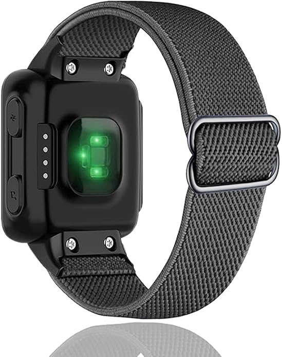Compatible with Garmin Forerunner 35/30 Band, Nylon Elastic Solo Loop Women Men,Adjustable Replacement Watch Strap for Garmin Forerunner 35 Sport Watchband for SmartWatch