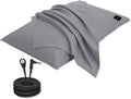 Grounding Pillowcase with Organic Cotton Silver Fiber, Conductive Grounding Pillow Case for Better Sleep, Gray, 20x30 inch