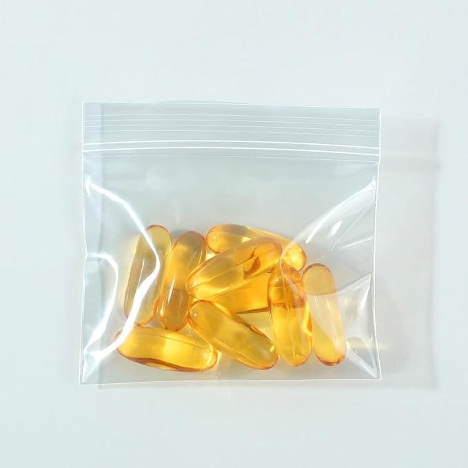 250 Packs Pill Pouch Bags 6 mil 3x2.75'', Bpa Free Travel Medicine Organizer, Pill Organizer Multi-Purpose Clear Small Portable, Pill Case for Purse, Pill Pockets for Meds, Storage, Packaging & Travel