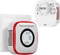 Carbon Monoxide Detectors & Gas Leak Detector, Carbon Monoxide Detectors Plug in & Battery Backup with Temperature Humidity Sensor Built-in, Natural Gas Detector Sound & Light Warning for Home